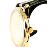 Burberry Men’s Watch Leather Multicolour Strap With Gold Dial And Gold Case BU10001 The City