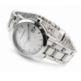 Burberry Women's Watch Stainless Steel Silver Strap With Silver Dial BU9100 The City