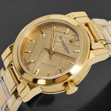 Burberry Women’s Watch Stainless Steel Gold Strap With Gold Dial BU9227 The City