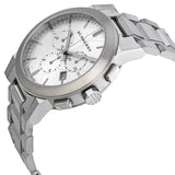 Burberry Men’s Watch Stainless Steel Silver Strap With Silver Dial BU9350 The City