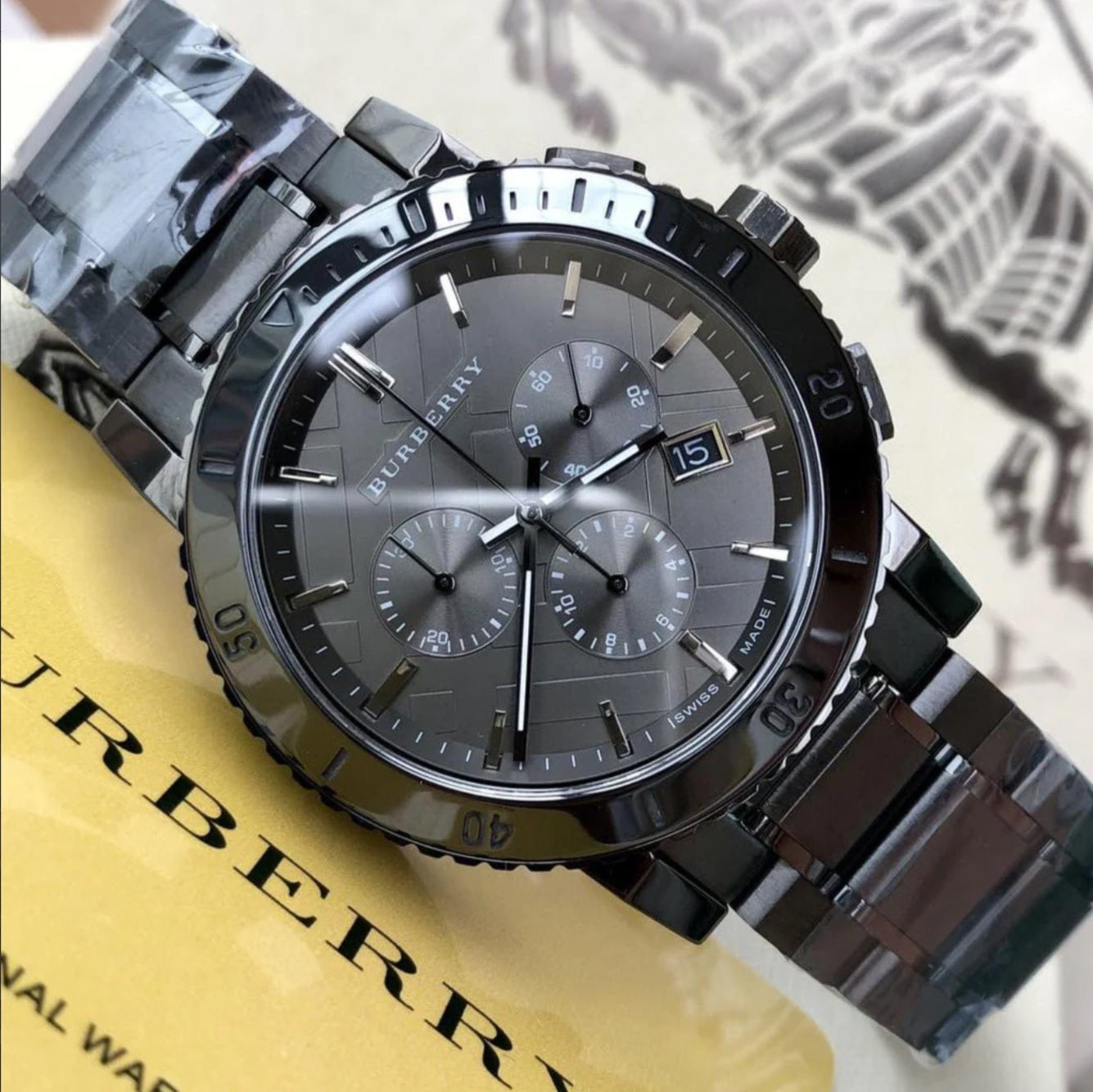 Burberry BU9381 The City Men's Watch Grey Dial