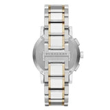 Burberry Unisex Watch Stainless Steel Two Tone Silver & Gold Strap With Silver Dial BU9751 The City Collection