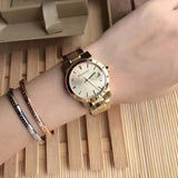 Burberry Women’s Watch Stainless Steel Gold Strap With Gold Dial BU9134 The City