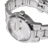 Burberry Women's Watch Stainless Steel Silver Strap With Silver Dial BU9100 The City