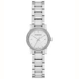 Burberry Women’s Watch Stainless Steel Silver Strap With Silver Dial And Crystals BU9220 The City