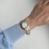 Burberry Women’s Watch Stainless Steel Silver Strap With Silver Dial And Crystals BU9220 The City