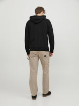 Jack & Jones Sweatshirt Zip Hoodie For Men (JJEBASIC) in 3 Colours, L-XL