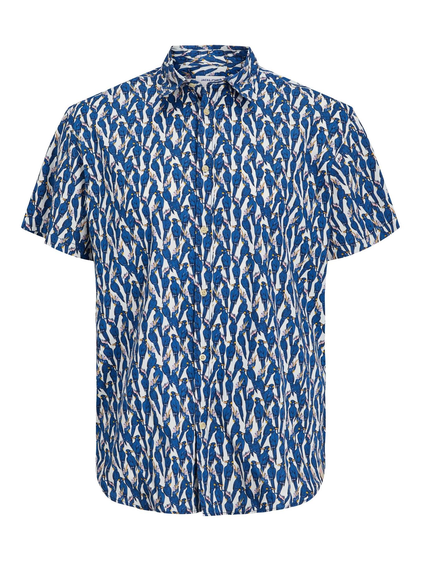 Jack & Jones (12240518) JORJAMES PALMA Short Sleeve Shirt in 3 Colour Options 1XL to 8XL