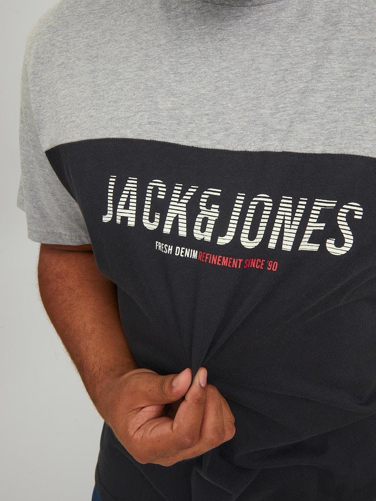 Jack & Jones Men's Plus Size Short Sleeved T-Shirt, 1XL to 6XL
