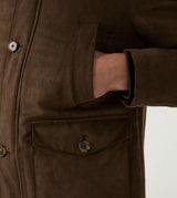 Skopes Men's Plus Size Mid Lengeth Car Coat In Brown Size Small To 5Xl