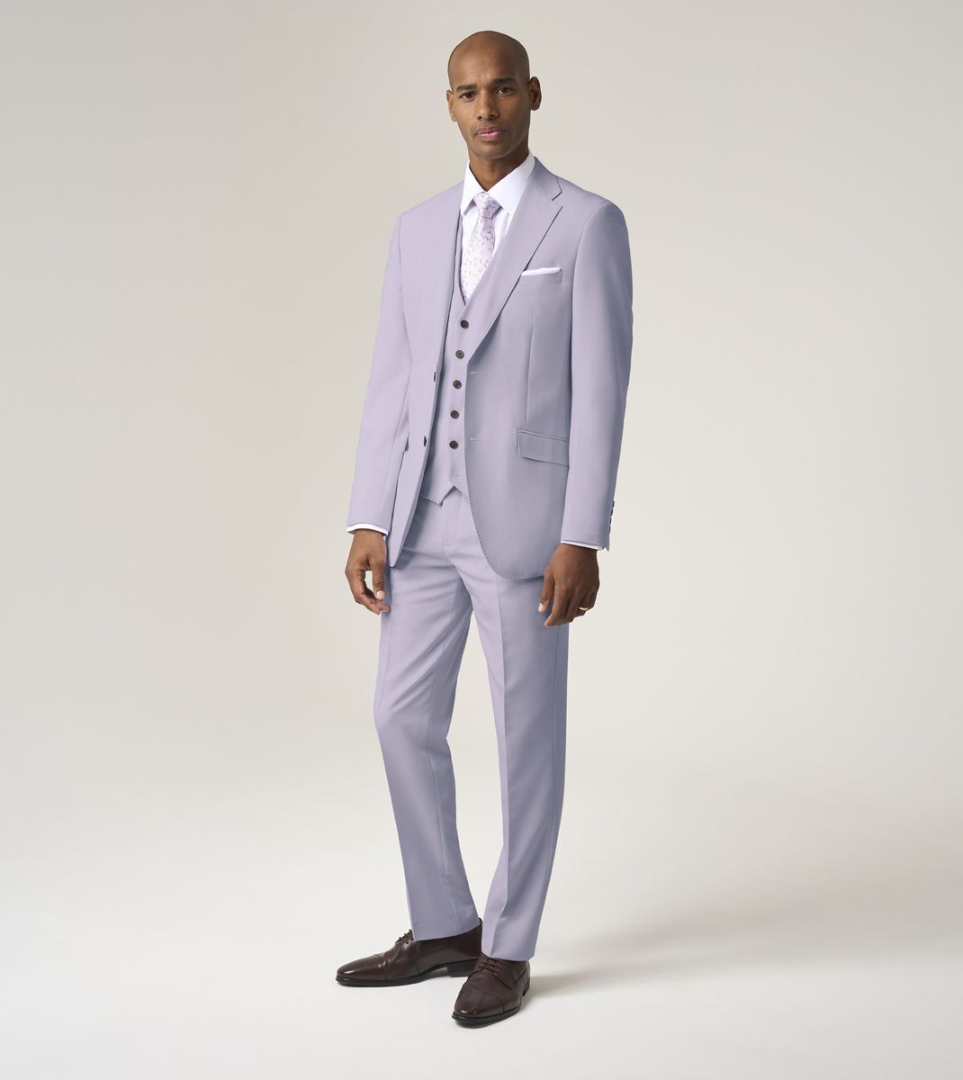 Skopes Beckett Suit Tailored Fit Jacket For Men in Lilac Pink, 36S-62L