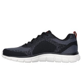 Skechers Lace Up Sneaker Shoe For Men Track Glendor in Black/Red, 5.5-13