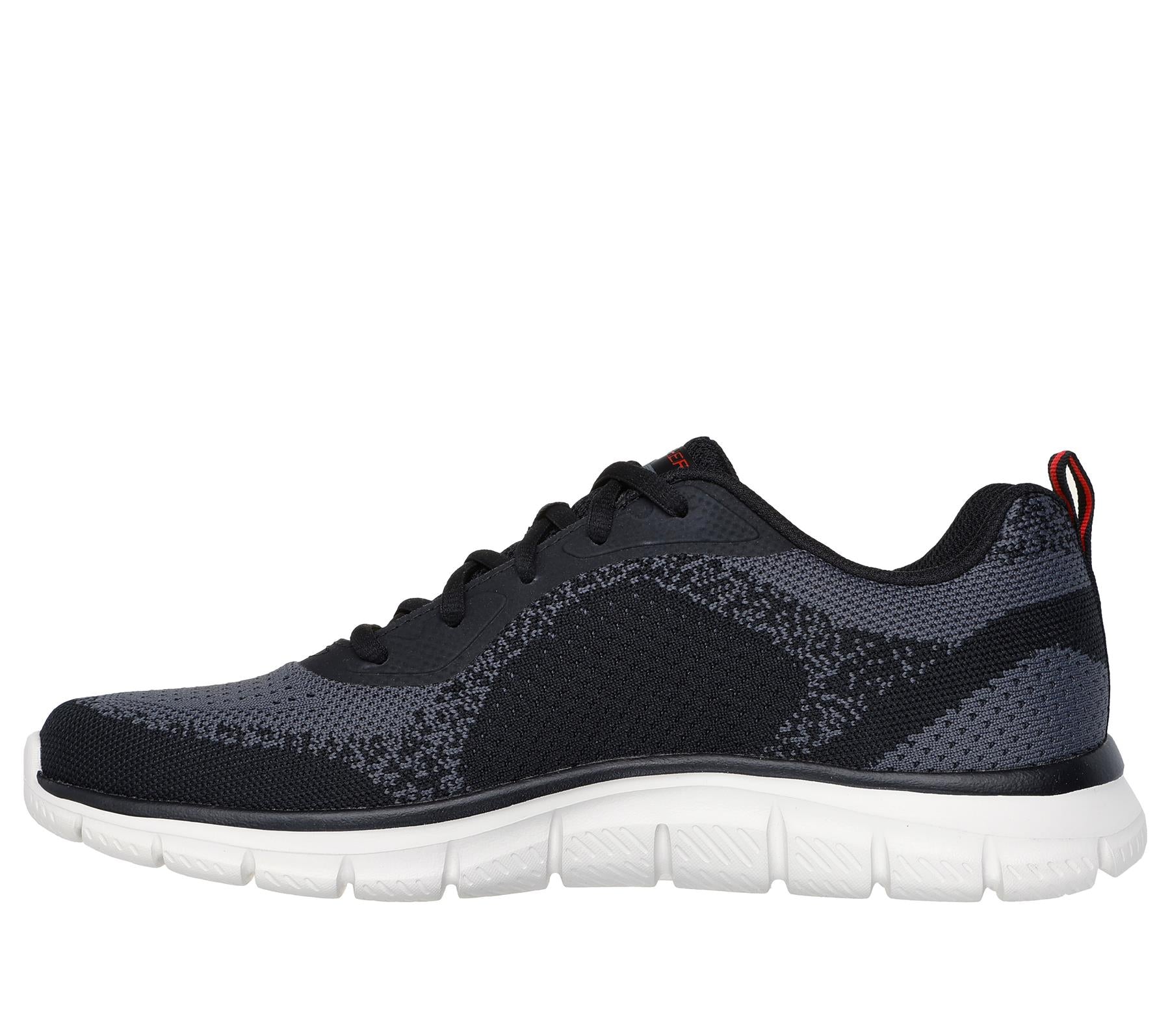 Skechers Lace Up Sneaker Shoe For Men Track Glendor in Black/Red, 5.5-13
