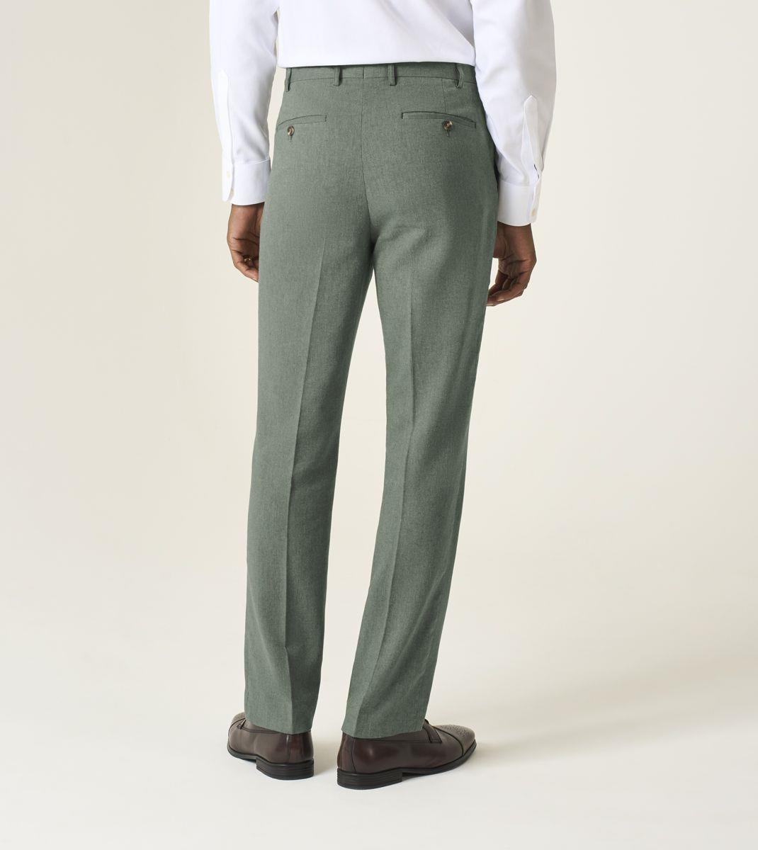 Skopes Calvados Suit Tailored Fit Trouser For Men in Sage, 30W-58W
