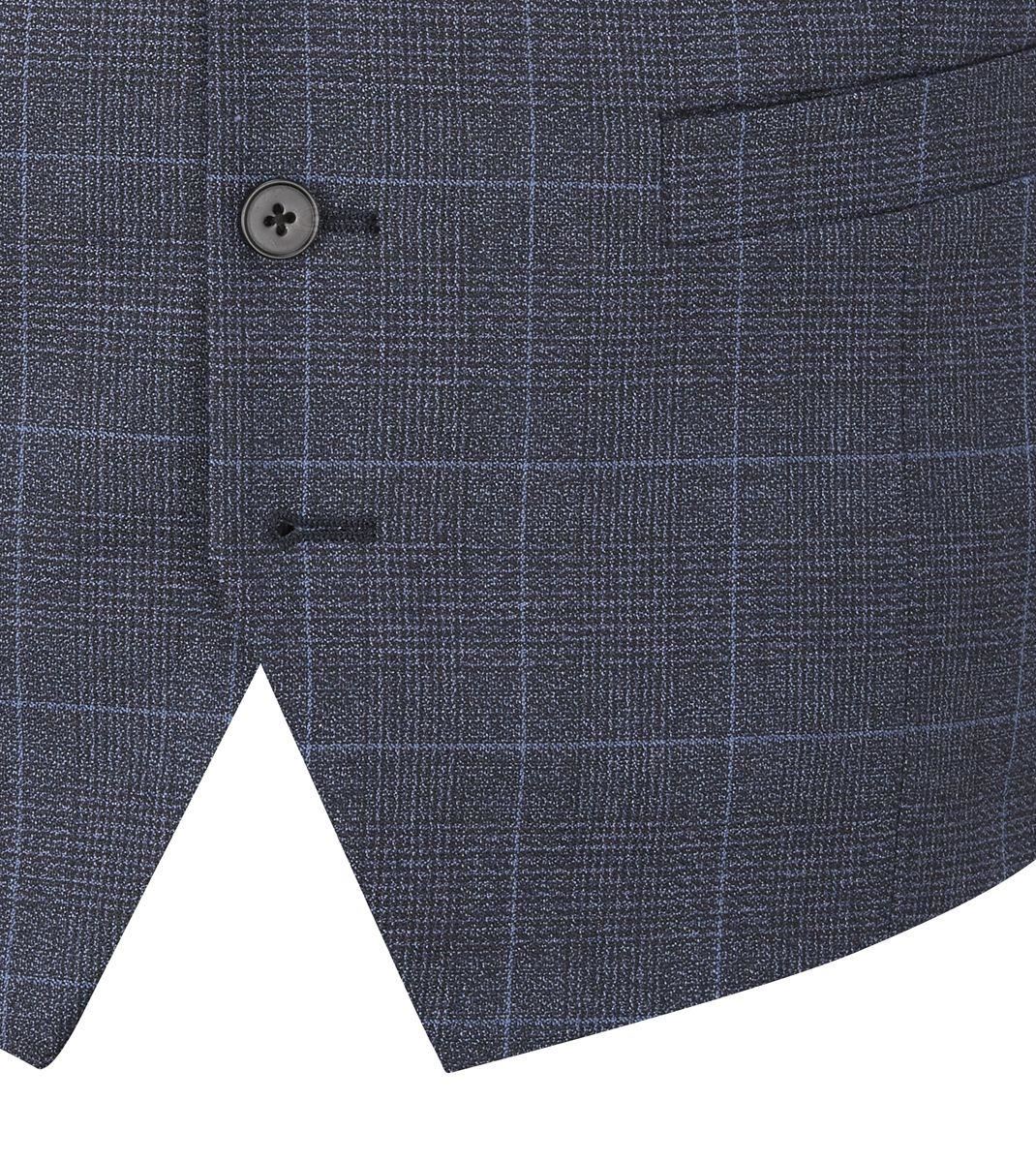 Skopes Men's Anello Check Pattern Waist Coat in Blue 34 to 62 Regular