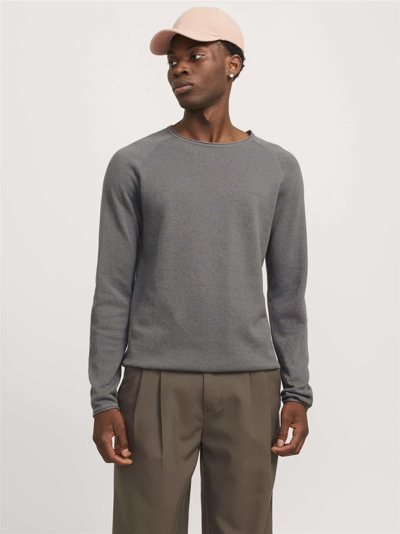 Jack & Jones Crew Neck Knitted Pullover For Men (JJEHILL) in 3 Colours, L-XL