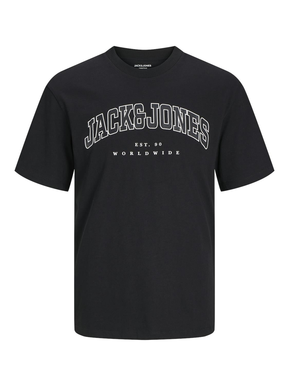 Jack & Jones Men's Big Size Jjecaleb Varsity Crew Neck T-Shirt 2 Colours, 2XL to 6XL