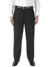 SKOPES Mens Extra Tall Wool Blend Formal Trousers in Black (Wexford)