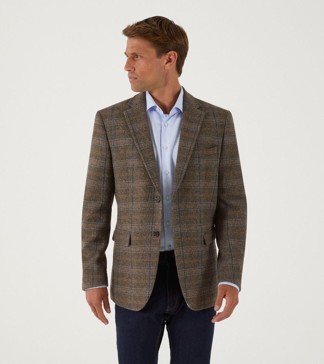 Skopes Men's Plus Size Wool Blend Sports Astbury Jacket in Navy Size 52 to 62