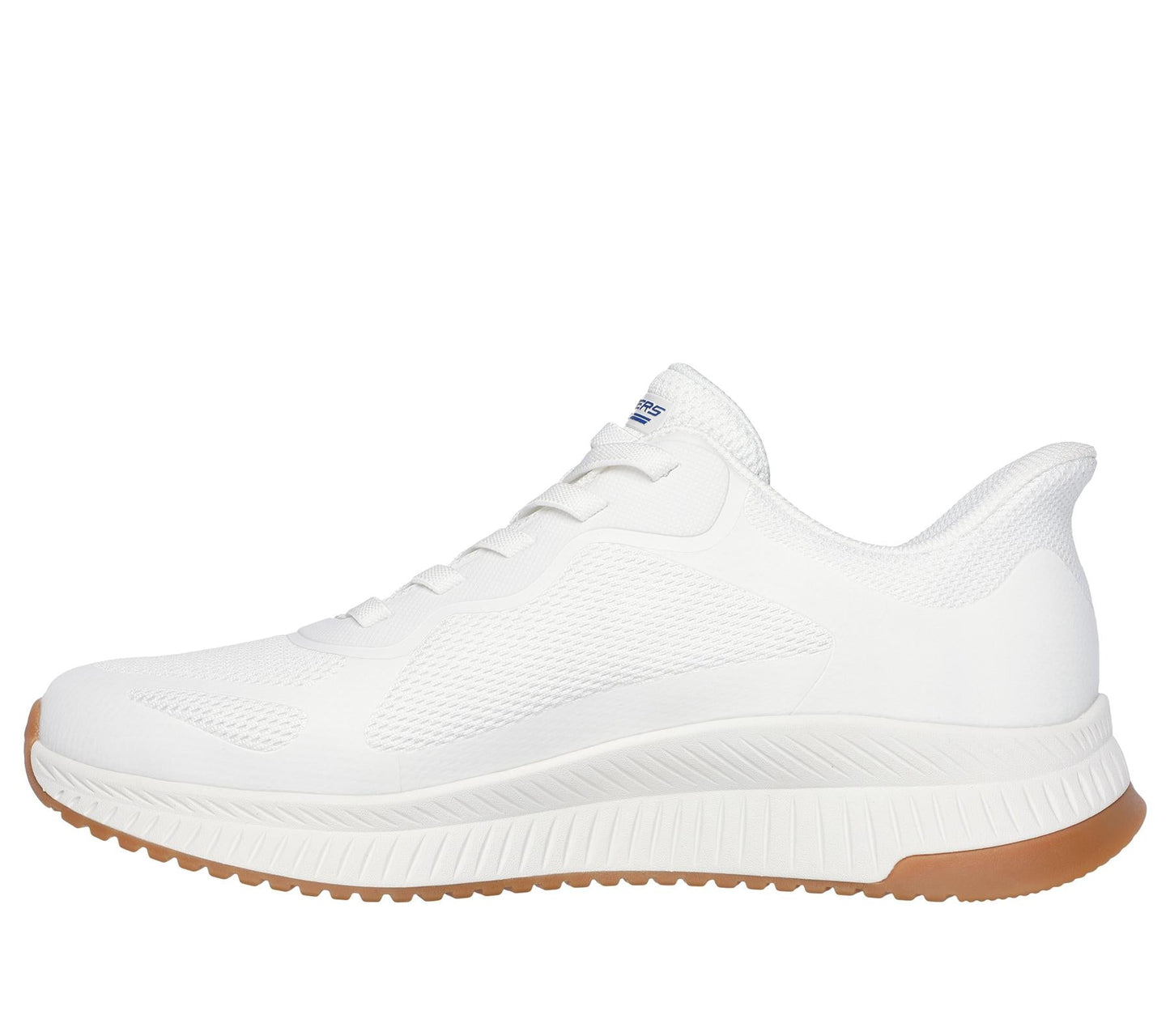 Skechers Slip On Sneaker Shoe For Men BOBS Sport Squad Chaos 4 Slip-Ins in White, 5.5-15
