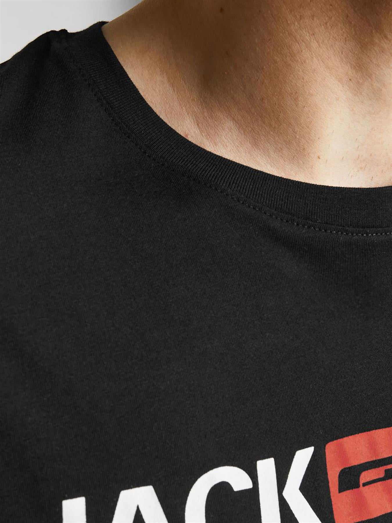 Jack & Jones Men's Jjecorp Logo Tee Ss Crew Neck in US2XL-US5XL, 2 Colours