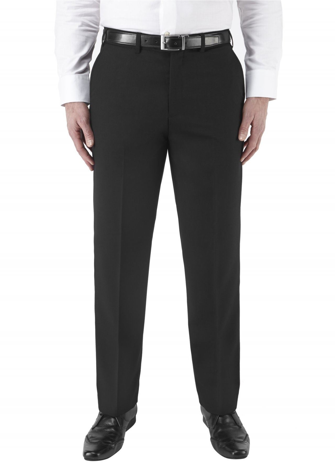 SKOPES Big Size Formal Black Trousers (Cyprus) in Waist 56 to 60 Inches, L31-L37