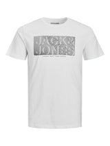 Jack & Jones Plus Men's JJ Peter (12245498) Cotton Short Sleeve Crew Neck Tee in Black & Navy, 1XL to 6XL