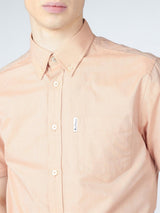 Ben Sherman Mens Big Size Short Sleeve Organic Cotton Oxford Shirt (65095) 2XL-5XL, 4 Colours