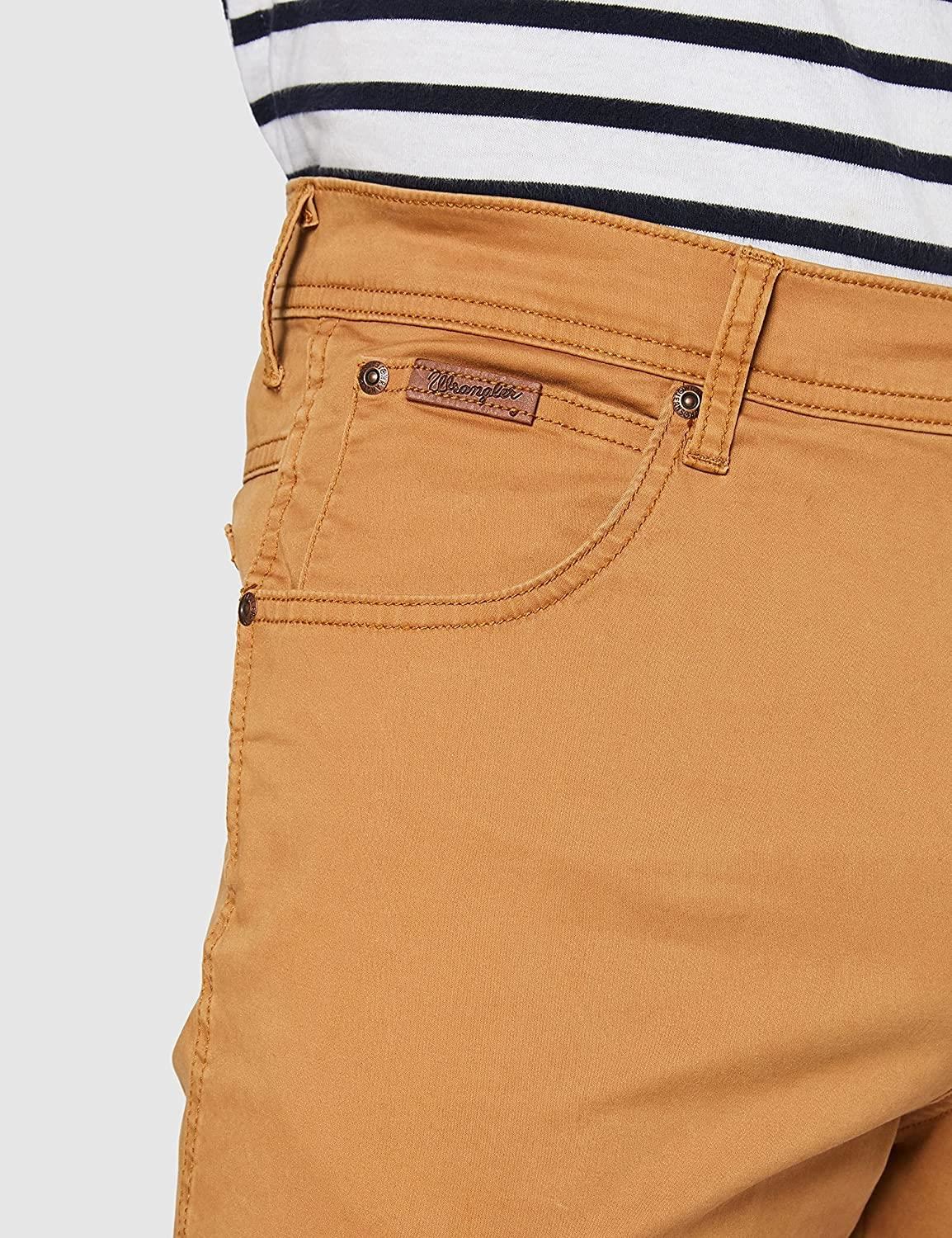 Wrangler Greensboro Texas Slim Stretch Chino Waist 38 - 46, 10 Colours