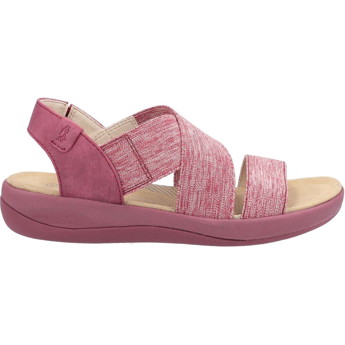 Hush Puppies Sophia Elastic Cross Strap Ladies in Red