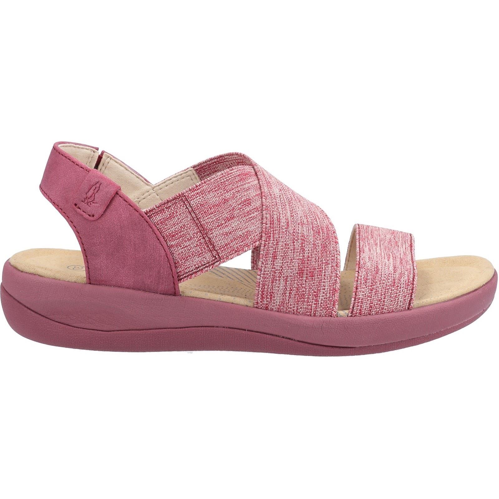Hush Puppies Sophia Elastic Cross Strap Ladies in Red