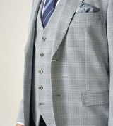 Skopes Aspen Tailored Fit Jacket For Men in Blue Check Puppytooth, 36S-62L