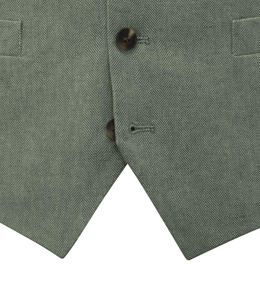 Skopes Calvados Suit Waistcoat For Men in Sage, 36R-64R