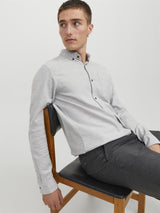 Jack & Jones Long Sleeves Shirt For Men (JJECLASSIC MELANGE) in 4 Colours, L-XL