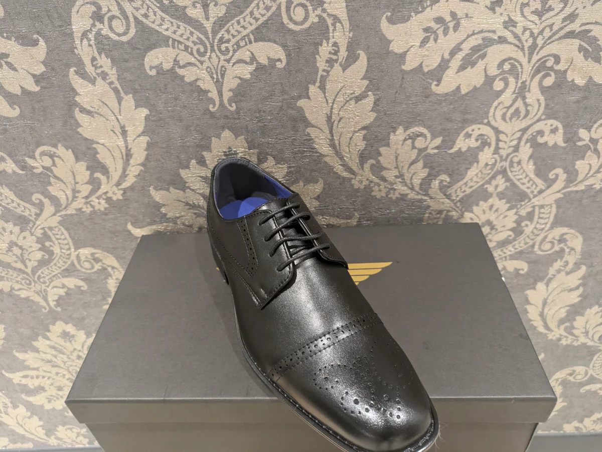 Roberto Giovani ETON Shoe For Men in Black, 7 to 14 Sizes