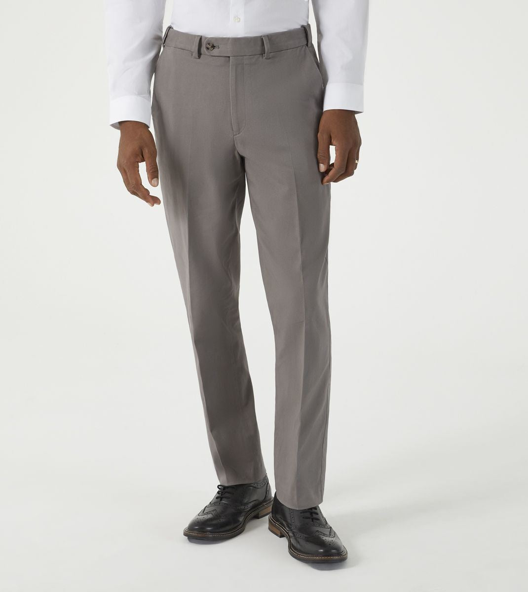 Skopes Antibes Tailored Fit Chino For Men in Steel Grey, 30W to 52W