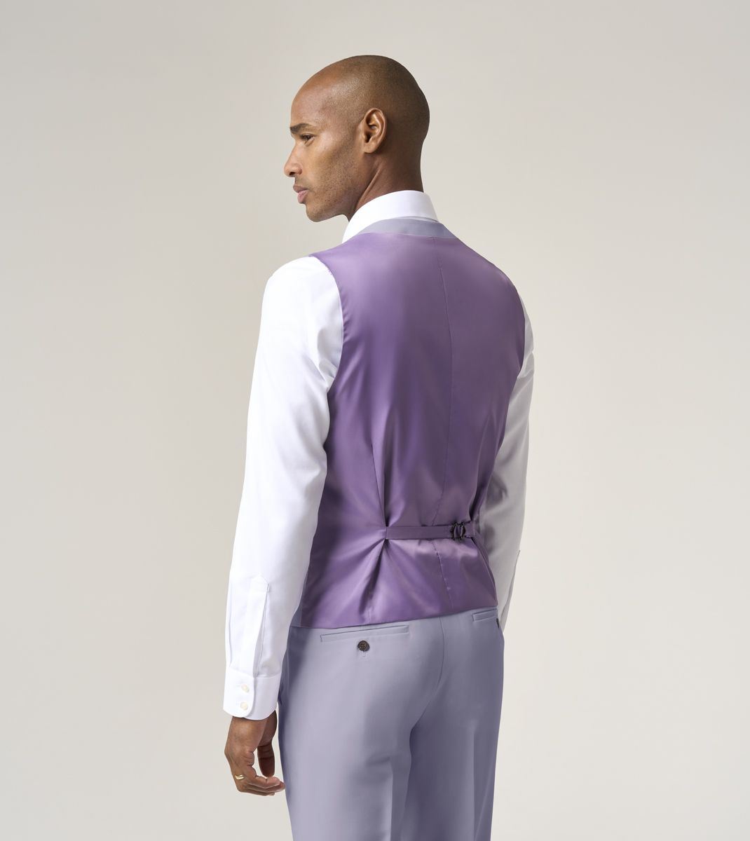 Skopes Beckett Suit Waistcoat For Men in Lilac Pink, 34R-62R