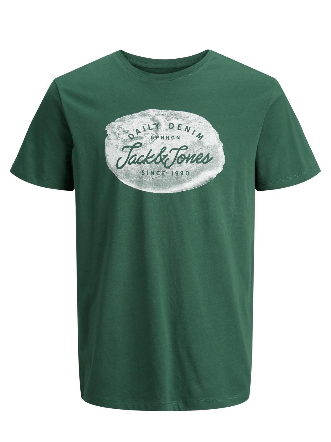 Jack & Jones Mens Crew Neck Plus Size Printed Tee (Tanner), Multiple Options