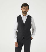 Skopes Farnham Suit Waistcoat For Men in Black, 36R to 62R
