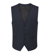 Skopes Cuba Dinner Suit Waistcoat For Men in Navy Blue Geo, 36R to 62R