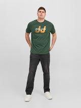 Jack & Jones (12245446) Men's JJHUNCHO Crew Neck T-Shirt in 3 Color Options 1XL to 6XL