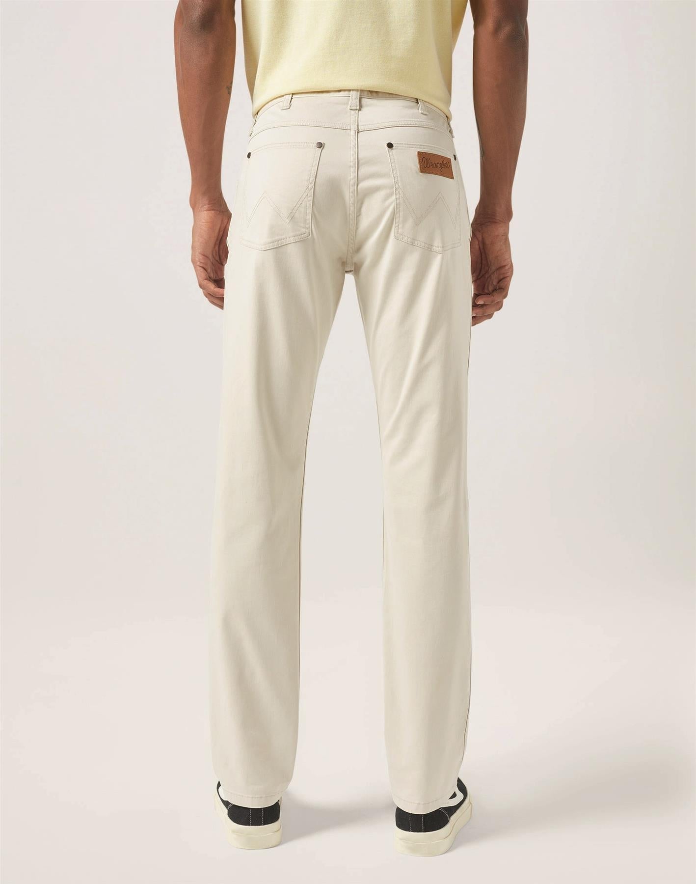 Wrangler Greensboro Regular Straight Soft Cotton Chino Waist 38 To 44 in Stone and Dark Navy Colours