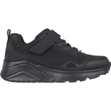 Skechers Boys Trainer - Uno Lite - Worlo in Black, 1-13.5 - GAR403651L