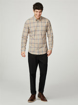 Ben Sherman Big Size Multicolour Check Long Sleeve Shirt For Men Size 2XL-5XL, 2 Options