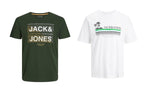 Jack & Jones Twin Pack Short Sleeve Printed Tee Size 1XL