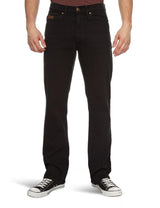 FARAH STRAIGHT CUT WIDER FIT STRETCH PREMIUM DENIM IN BLACK SIZE 50-64