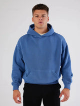 St Tropez Heavyweight Hoodie Blue