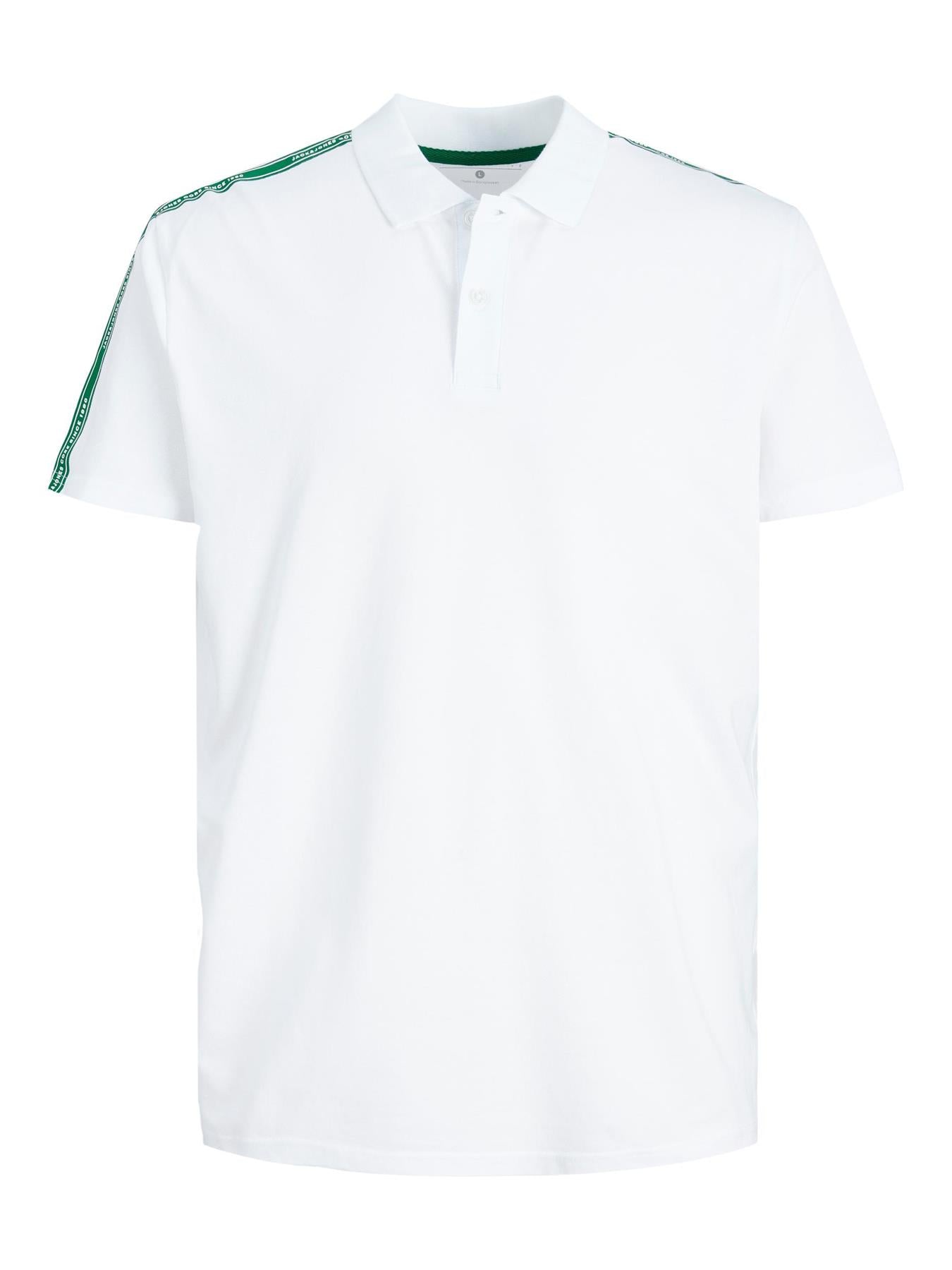 Jack & Jones (12240695) Men's JCOSPIRIT Tape Polo in 4 Color Options 1XL to 6XL