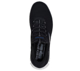 Skechers Slip On Sneaker Shoe For Men Glide-Step Noxus Slip-Ins Stretch Lace in Black, 5.5-13