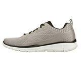 SKECHERS MEN'S EQUILIZER QUICK REACTION LIGHT GREY/BLACK WALKING/RUNNING TRAINERS IN SIZE UK6 TO UK13